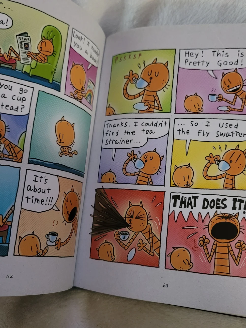 Scholastic Dog Man Hardcover A Tale Of Two Kitties EUC Book Comic